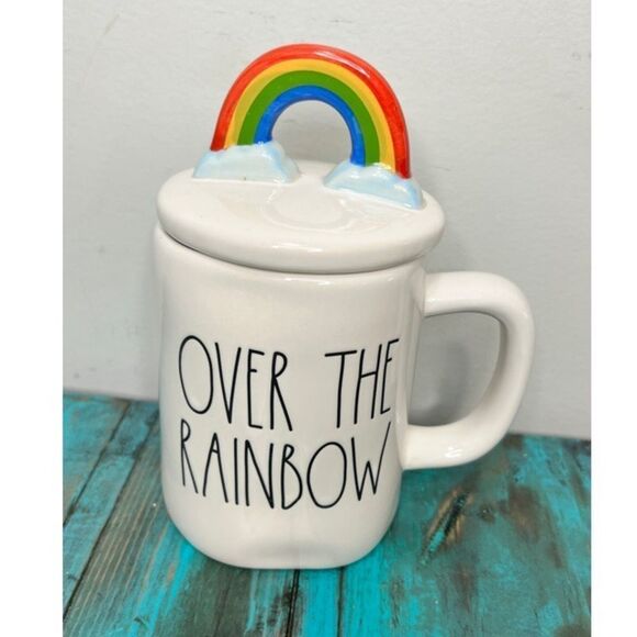 Rae Dunn Over the Rainbow Mug NWT Brand New - Picture 1 of 2
